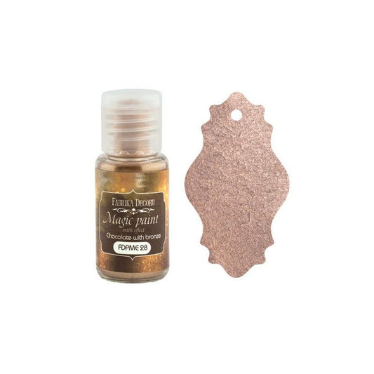 PINTURA EN POLVO MAGICA EFECTO CHOCOLATE CON BRONCE 15 ml