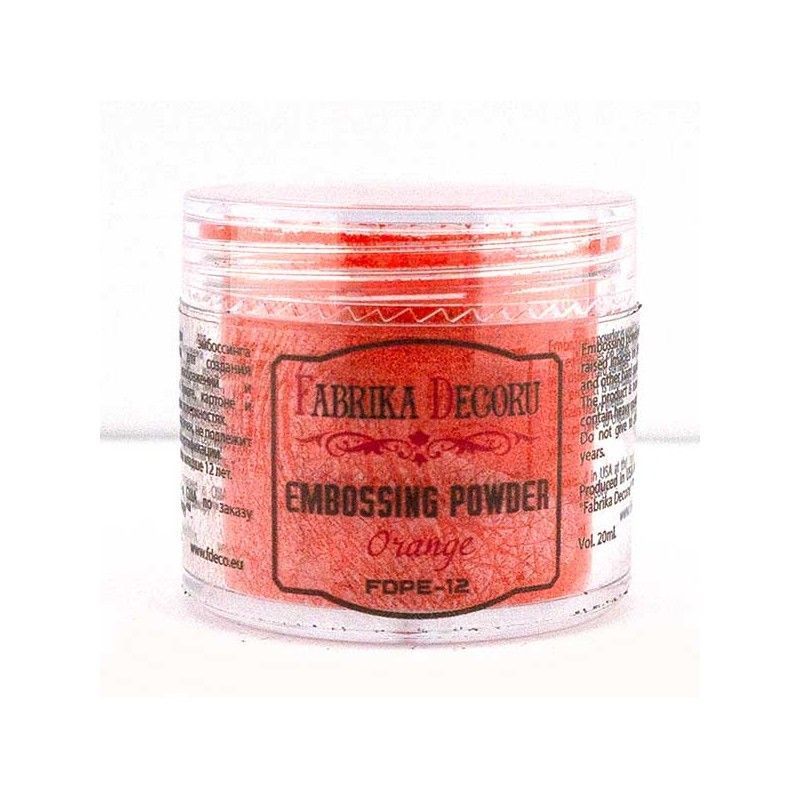 POLVOS DE EMBOSSING NARANJA 20 ML