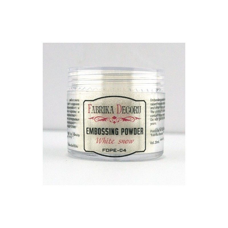 POLVOS DE EMBOSSING BLANCO NIEVE 20 ML