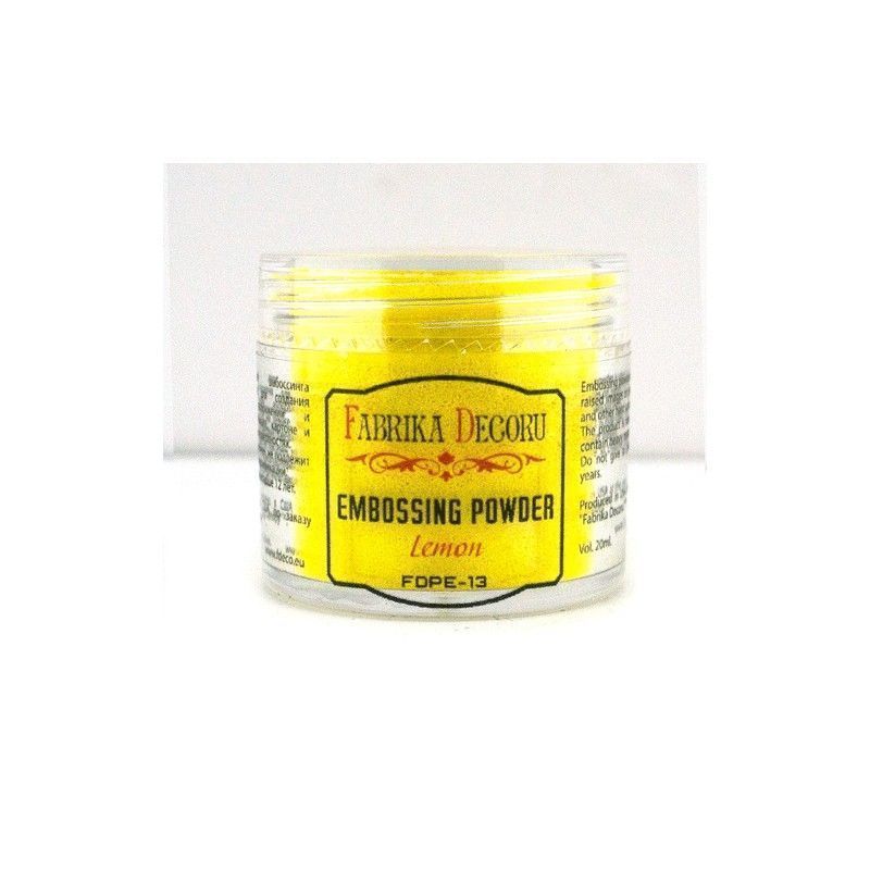 POLVOS DE EMBOSSING COLOR LIMON 20 ML