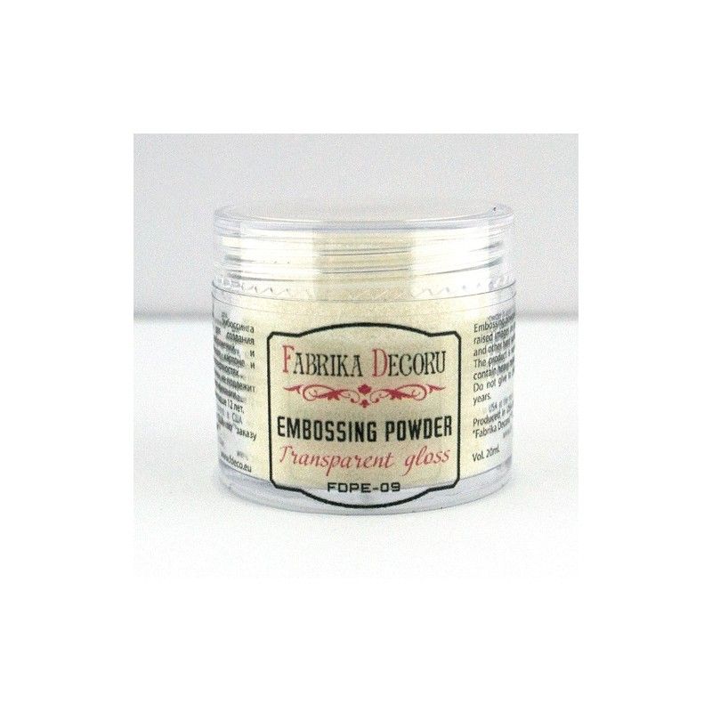 POLVOS DE EMBOSSING TRANSPARENTE BRILLANTE 20 ML
