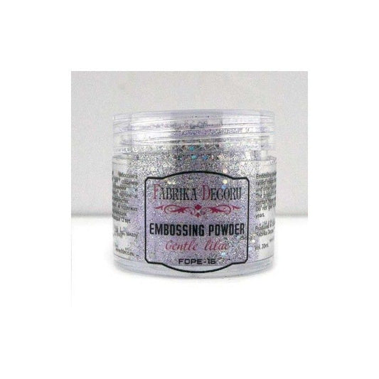 POLVOS DE EMBOSSING LILA DELICADA CON GLITTER 20 ML