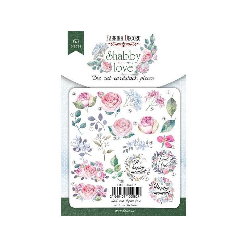 DIE CUTS SHABBY LOVE (63 PCS)