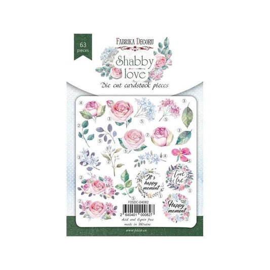 DIE CUTS SHABBY LOVE (63 PCS)