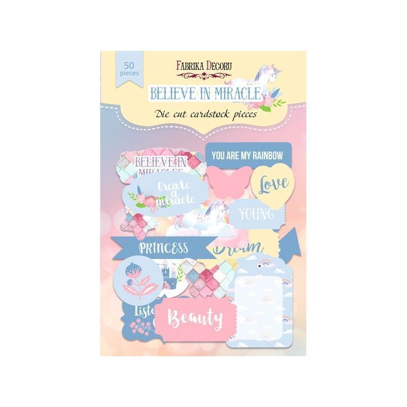 DIE CUTS BELIEVE IN MIRACLE (50 PCS)