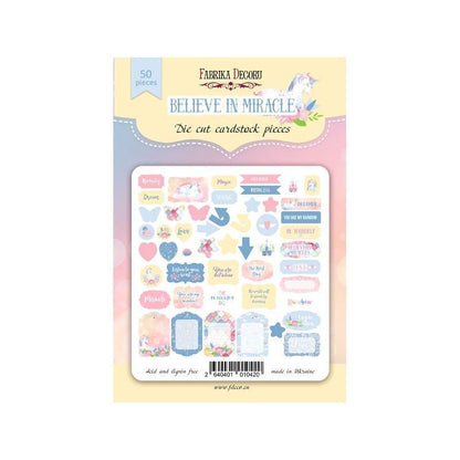 DIE CUTS BELIEVE IN MIRACLE (50 PCS)