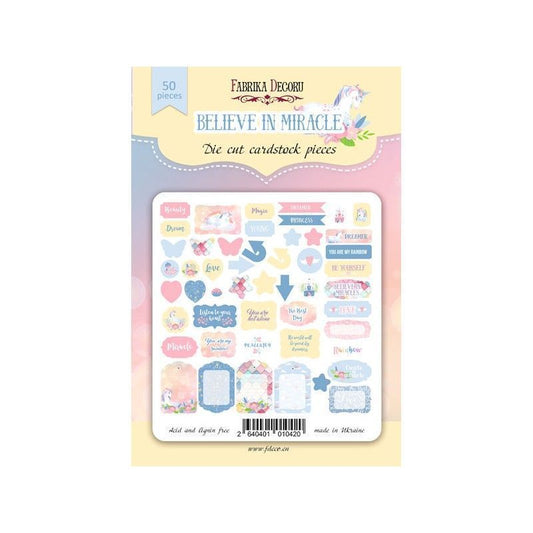 DIE CUTS BELIEVE IN MIRACLE (50 PCS)