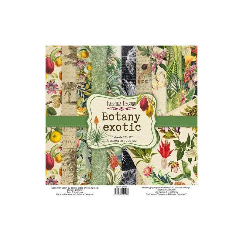 SET DE PAPELES BOTANY EXOTIC (30 X 30 CM)