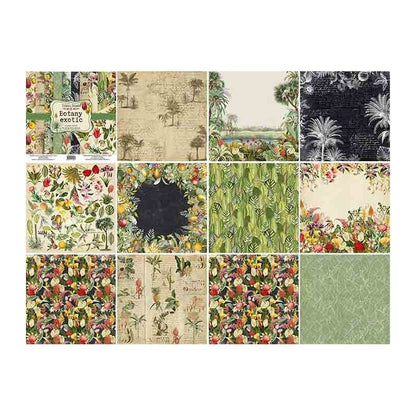 SET DE PAPELES BOTANY EXOTIC (30 X 30 CM)