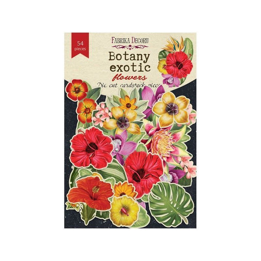 DIE CUTS BOTANY EXOTIC FLOWERS (54 PCS)