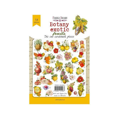 DIE CUTS BOTANY EXOTIC FRUITS (54 PCS)