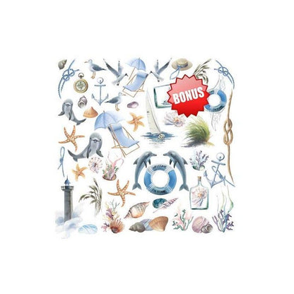 SET DE PAPELES MEMORIES OF THE SEA 30.5CM X 30.5CM