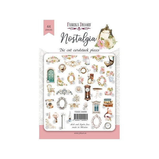 DIE CUTS NOSTALGIA  44 PCS