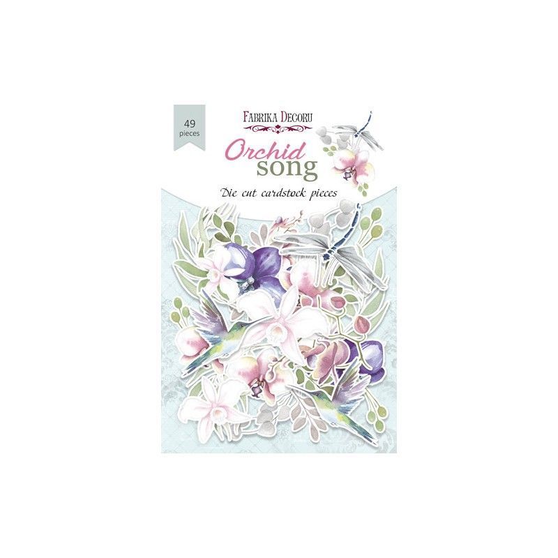 DIE CUTS ORCHID SONG 49 PCS