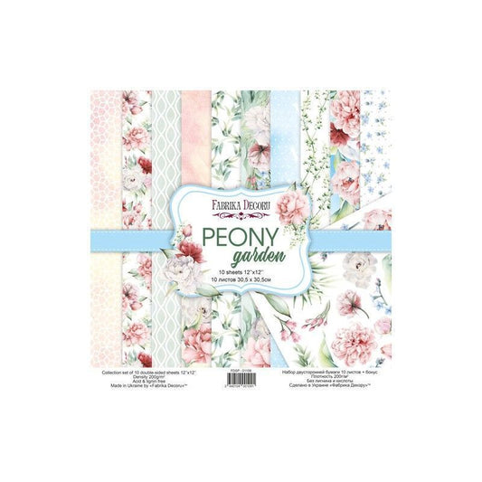 SET DE PAPELES PEONY GARDEN 30.5CM X 30.5CM