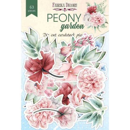 DIE CUTS PEONY GARDEN 63 PCS