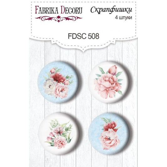 SET DE BOTONES PEONY GARDEN No. 508 (4 PCS)