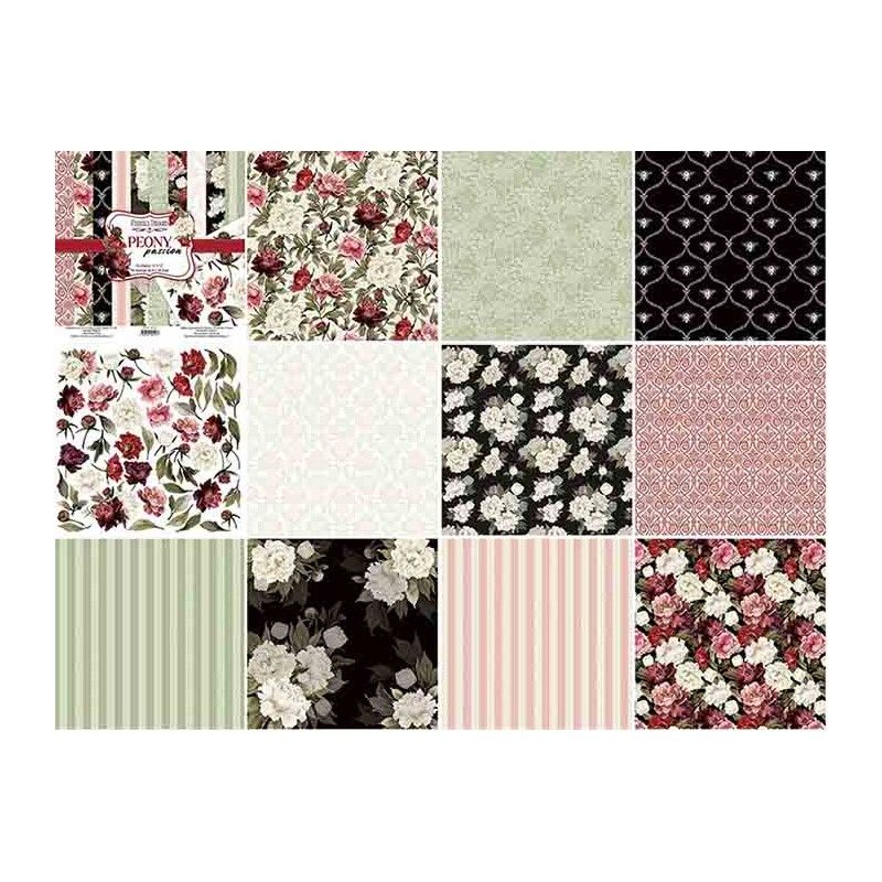 SET DE PAPELES PEONY PASSION 30.5CM X 30.5CM