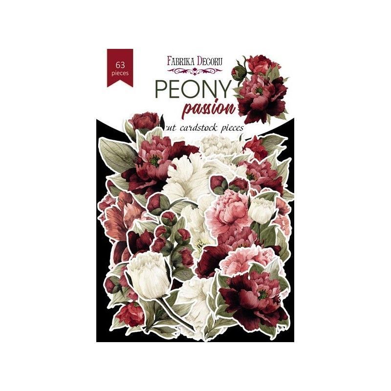 DIE CUTS PEONY PASSION 63 PCS