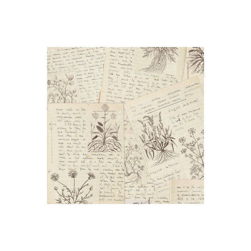 SET DE PAPELS SUMMER BOTANICAL DIARY 30.5CM X 30.5CM