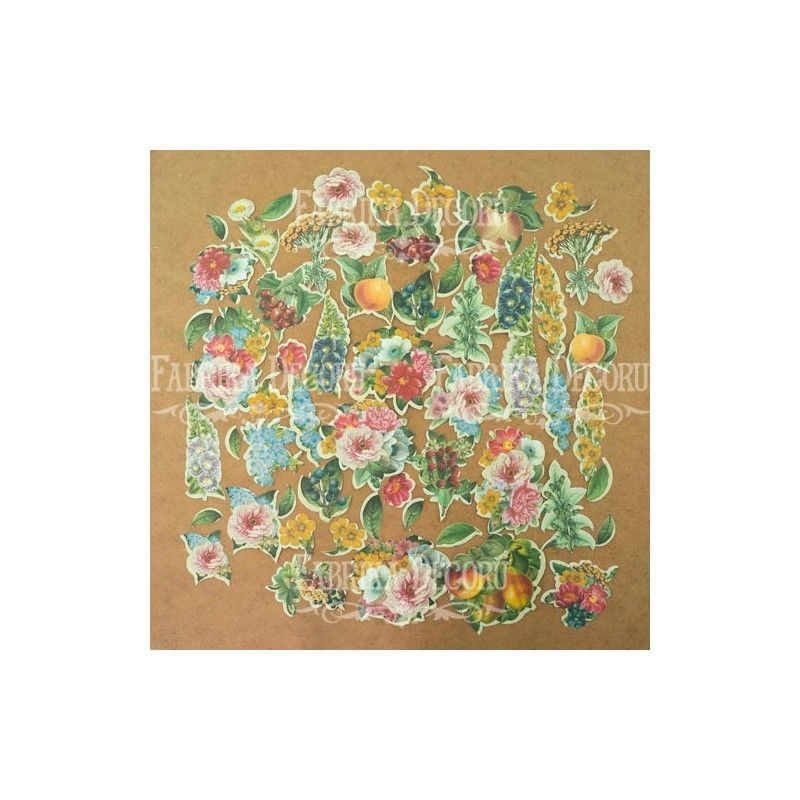 DIE CUTS SUMMER BOTANICAL 58 PCS