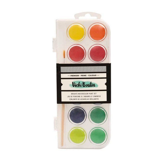 SET DE ACUARELA COLORES BRILLANTES FERNWOOD (12 COLORES)