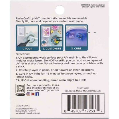 MOLDE DE SILICONA PARA RESINA (3 PCS)