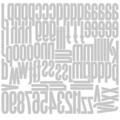 TROQUEL THINLITS DE ALFABETO Y NUMEROS DE SIZZIX