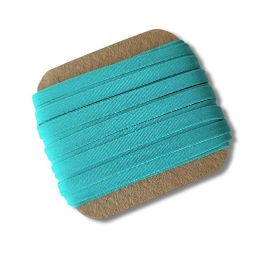 ELASTICO PLANO TURQUESA 5MM (5 METROS)