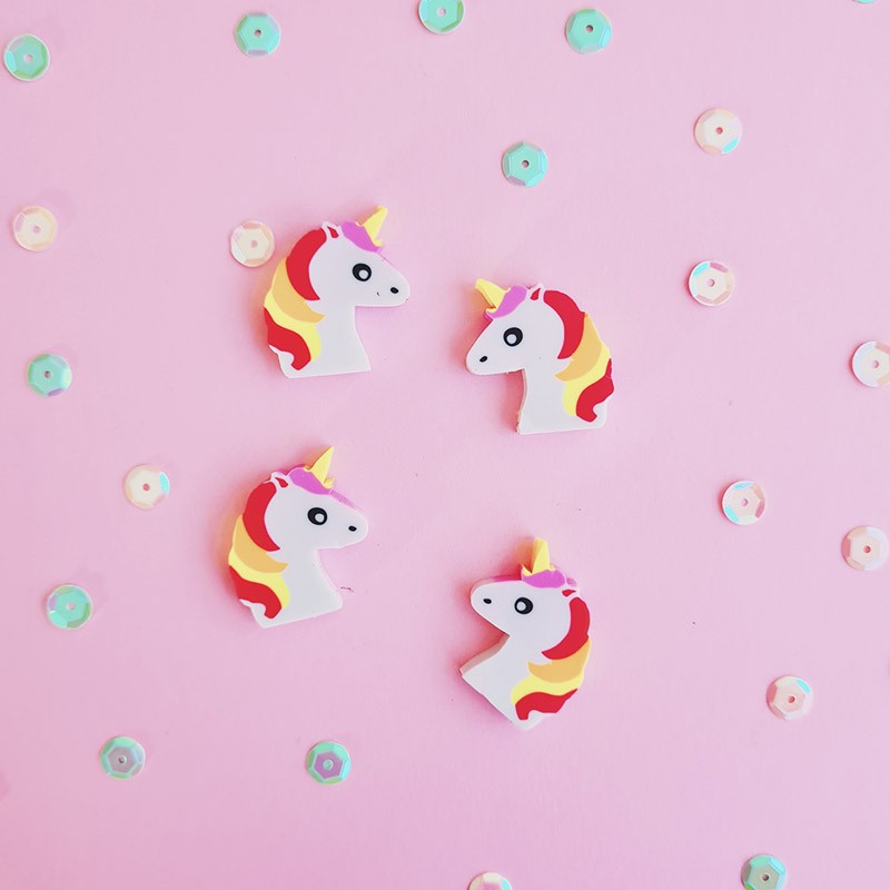 SET DE 4 BORRADORES DE UNICORNIO