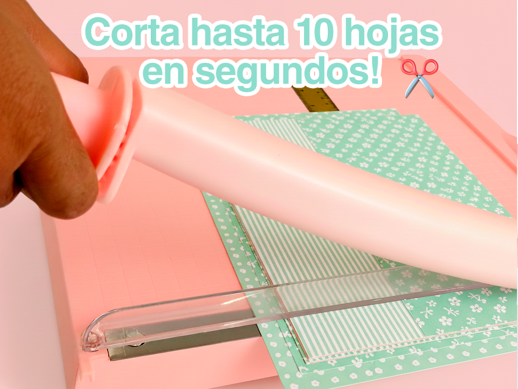 GUILLOTINA GRANDE ROSA DE 30 x 30cm