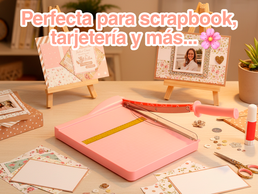 GUILLOTINA GRANDE ROSA DE 30 x 30cm