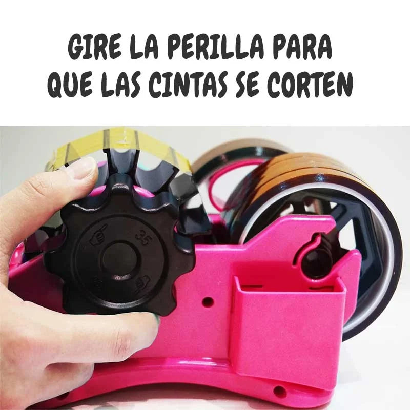 Dispensador de Cinta de Corte Rosa