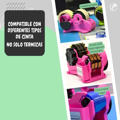 Dispensador de Cinta de Corte Rosa