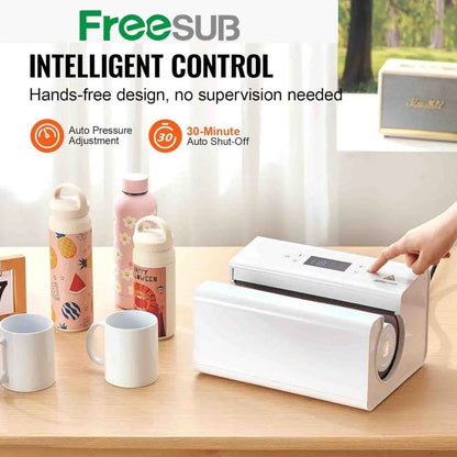 Máquina para Estampar Tumbler Y Mug Automatica Blanca