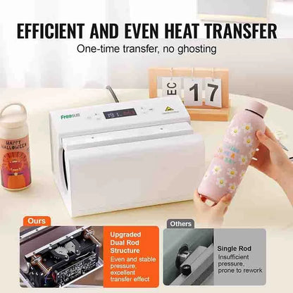 Máquina para Estampar Tumbler Y Mug Automatica Blanca