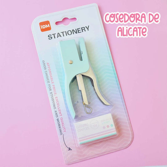 GRAPADORA TIPO ALICATE COLOR MENTA PASTEL