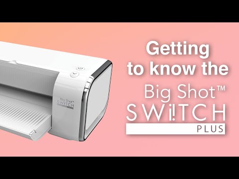 BIG SHOT PLUS SWITCH ELECTRICA DE SIZZIX BLANCA Y GRIS
