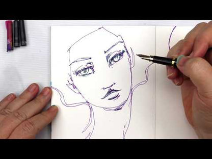 CARTUCHOS DE TINTA PARA PLUMA JANE DAVENPORT COLORES BRILLANTES