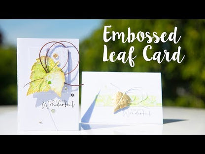 TROQUEL CON EMBOSSING HOJA 3D IMPRESSLITS SIZZIX