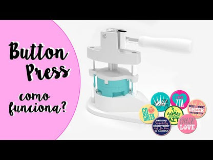 KIT BUTTON PRESS MAQUINA PARA HACER BOTONES WE R MEMORY