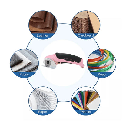 Tijeras Eléctricas Rosa para Carton